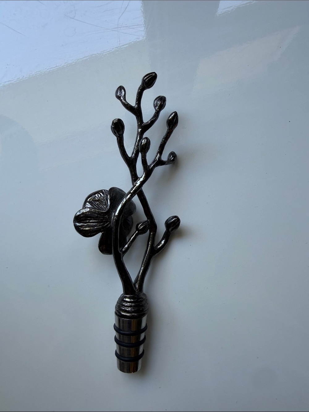 Michael Aram Black Orchid Wine Stopper - Picture 3 of 3